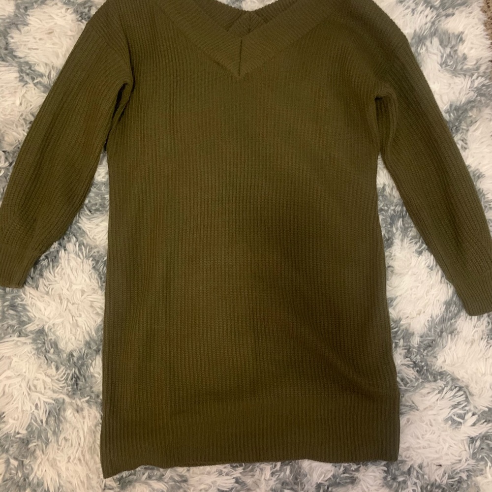 Sweater dress (olive)